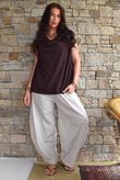 Oscar Drape Trapeze Tank Chocolate